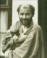 photo of Klimt with cat